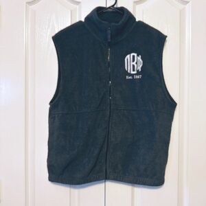 Sierra Pacific Pi Beta Phi Fleece Vest Size Medium Dark Gray